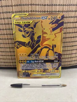 Pikachu & Zekrom GX JUMBO Promo SM248 Oversized Pokemon - Image 1