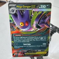 Mega Gengar ex 056/094 Pokemon Phantasmal Flames Double Rare - Image 1