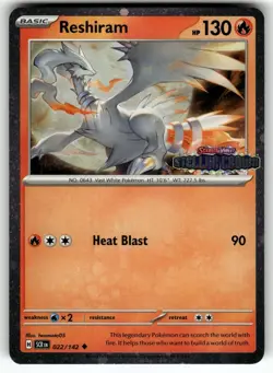 Reshiram (Stellar Crown Stamped) (Cosmos Holo) 022/142 Pokemon NM - Image 1