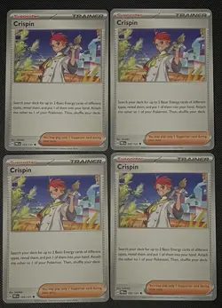 4x Crispin 105/131 Sv: Prismatic Evolutions Pokemon Playset x4 NM - Image 3