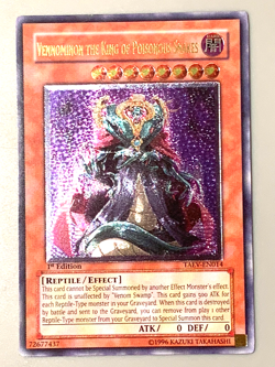 yugioh Vennominon the King of Poisonous Snakes TAEV-EN014 1st Ed Ultimate NM - Image 1