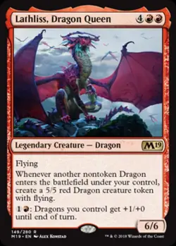 Lathliss, Dragon Queen - Near Mint MTG Magic 2019 Core Set - Image 1