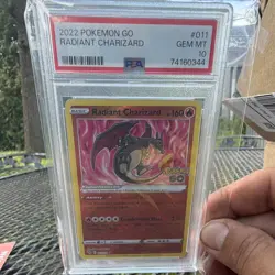 PSA 10 2022 Pokemon GO Radiant Charizard 011/078 Holo Radiant Rare English - Image 1