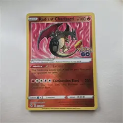 Radiant Charizard 011/078 Pokemon GO Radiant Rare Holo English 2022 - Image 1