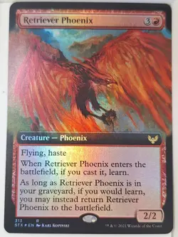 Retriever Phoenix - FOIL Extended Art - Strixhaven - Magic the Gathering MTG - Image 1
