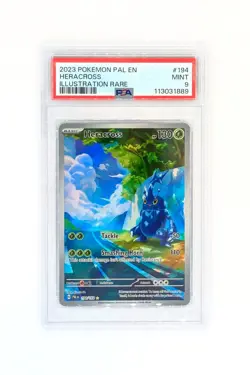 Pokemon card Heracross 194/193 PAL EN Paldea Evolved English 2023 PSA 9 MINT #1 - Image 1
