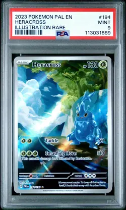 Pokemon card Heracross 194/193 PAL EN Paldea Evolved English 2023 PSA 9 MINT #1 - Image 2