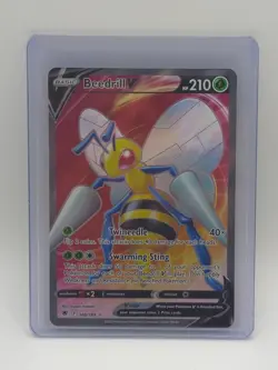 Holo Beedrill V Full Art 160/189 Ultra Rare Astral Radiance Pokemon TCG - Image 1