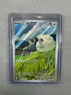 2025 POKEMON JOURNEY TOGETHER HOP'S WOOLOO 170/159 (IR) ILLUSTRATION RARE MINT - Image 1