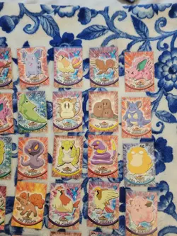 41 cards Pokemon Topps - Series 1 (1999) - Blue Logo - Bulk Lot LP/NM - Image 4