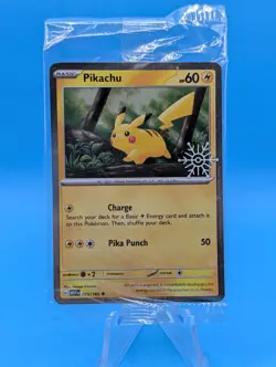 Pikachu Holo 49/195 Stamped & Sealed | Pokemon Holiday Calendar - Image 1