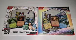 Pokemon TCG Prismatic Evolutions and 151 Poster Collection Bundle NEW - Image 1