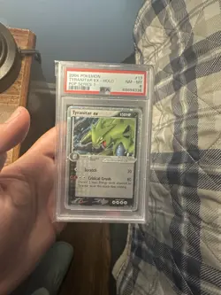 2004 Pokemon - Tyranitar EX #17 Holo Ultra-Rare Pop Series 1 - PSA 8 - Image 1