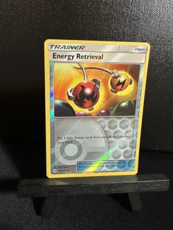 Energy Retrieval [Reverse Holo] #116 Pokemon Sun & Moon - Image 1