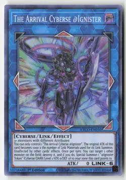 Yugioh - The Arrival Cyberse @Ignister ETCO-EN050 1st Edition - Super Rare - Image 1
