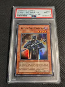 Yugioh Skilled Dark Magician MFC-065 1st Edition Super Rare PSA 8 NM-MT! - Image 1