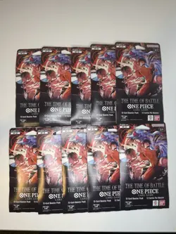 One Piece Tcg Op16 The Time Of Battle Booster Pack Lot Of 10 - Image 1