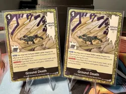 2x One Piece TCG Ground Death Rare (OP14-096) The Azure Sea's Seven English NM - Image 1
