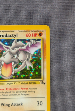 Pokemon Card - Aerodactyl #1/62 - Rare Holo - WOTC Fossil Set Vintage 1999 LP-NM - Image 3