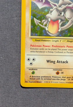 Pokemon Card - Aerodactyl #1/62 - Rare Holo - WOTC Fossil Set Vintage 1999 LP-NM - Image 5