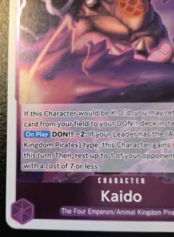 Kaido EB04-030 Foil Rare The Azure Sea's Seven One Piece Card Game - Image 4