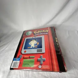 Vtg Pokemon Card 3 Ring Binder 1999 Pokedex Nintendo Vintage Pikachu Meowth 41365040775 - Image 5