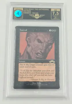 Hatred Exodus Magic Karte MTG englisch (Haß) 64/143 AP Grading 7,5 near mint - Image 1