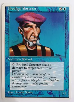 ►PRODIGAL SORCERER ►4. EDITION 1995 ►NM ►BLUE ►MAGIC►MTG Abtrunniger Zauberer - Image 1