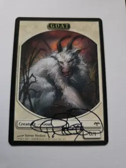 Goat Token SIGNED By Terese Nielsen Magic The Gathering - Image 1
