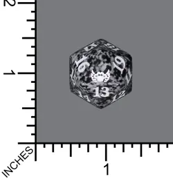 Brand New D20 Spindown Magic Spindown Die - Streets Of New Capenna - Black MTG D - Image 1
