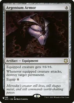 MTG Argentum Armor - The List, Light Play, English The List Reprints - Image 1