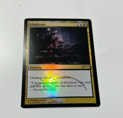 1x JUDGE PROMO FOIL Vindicate (2013) NM Magic the Gathering MTG - Image 1