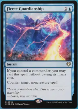 Fierce Guardianship Commander Masters PLD Blue Rare CARD (520192) ABUGames - Image 1