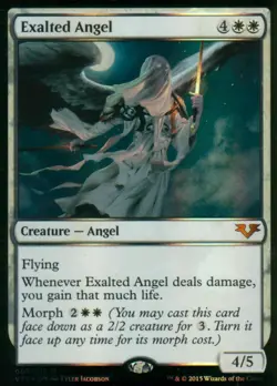1x FOIL EXALTED ANGEL - Angel - From the Vaults - MTG - NM Magic the Gathering - Image 1