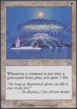 Mercadian Masques Moonlit Wake - Foil x1 Moderate Play, English Magic Mtg M:tG - Image 1