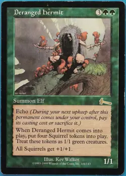 Deranged Hermit Urza's Legacy VHP/DAMAGED (Reserved List MTG Magic Card) 518792 - Image 1