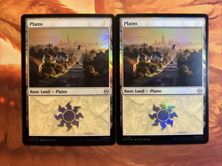 MTG 10 x Foil Basic Land Marvel's Spider-Man Near-Mint!! - Image 2