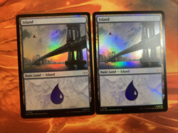 MTG 10 x Foil Basic Land Marvel's Spider-Man Near-Mint!! - Image 3