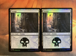 MTG 10 x Foil Basic Land Marvel's Spider-Man Near-Mint!! - Image 4