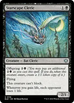 Magic The Gathering MTG STARSCAPE CLERIC Bloomburrow NM Near Mint - Image 1