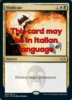 MTG VINDICATE EXC - RIVENDICARE - MH2 - MAGIC - Image 1