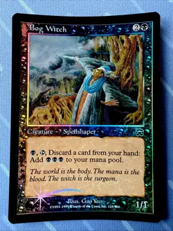 Bog Witch 118/350 FOIL! Mercadian Masques - VINTAGE Magic The Gathering 1999 - Image 1