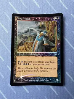 Bog Witch 118/350 FOIL! Mercadian Masques - VINTAGE Magic The Gathering 1999 - Image 2