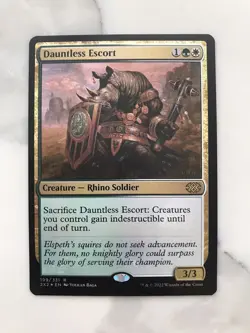 Dauntless Escort Foil MTG Magic the Gathering Card NM Mint Double Masters 2X2 - Image 1