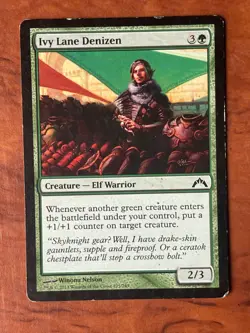 Ivy Lane Denizen MTG Magic the Gathering Card MP Moderately Played GTC - Image 1
