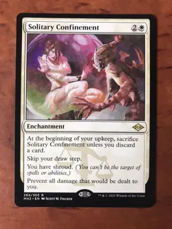 Solitary Confinement MTG Magic Gathering Card NM Near Mint Modern Horizons MH2 - Image 1