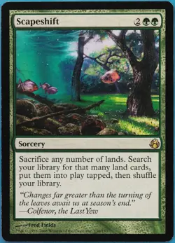 Scapeshift Morningtide PLD Green Rare MAGIC GATHERING CARD (ID# 520258) ABUGames - Image 1