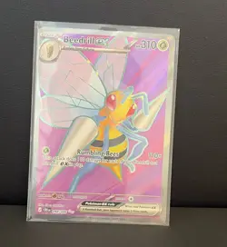 Pokemon TCG Beedrill EX 098/086 Evolutions Secret Rare Full Art Holo EN 2016 - Image 1