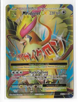 M Pidgeot EX 105/108 Evolutions XY Full Art FA Pokemon TCG Card NM - Image 1
