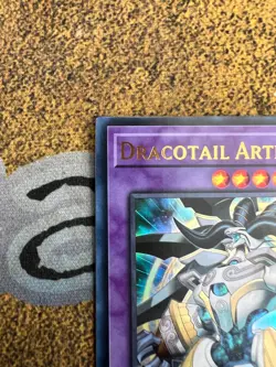 Yugioh Dracotail Arthalion JUSH-EN006 Ultra Rare 1st Edition - MISPRINT NM - Image 2